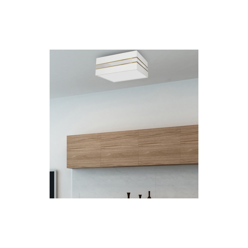 Lampa sufitowa Kwadrat ULTIMO WHITE 3xE27 50cm