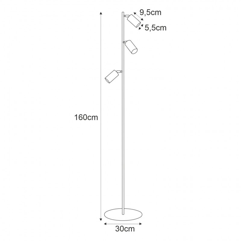 Lampa podłogowa K-4409 z serii MONTI