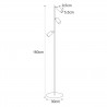 Lampa podłogowa K-4409 z serii MONTI