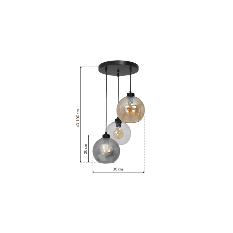 Lampa wisząca SOFIA MIX 3xE27