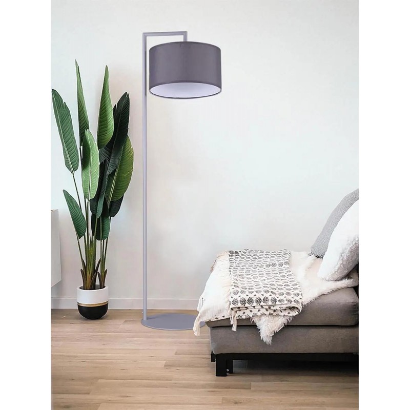 Lampa stojąca szara K-4343 z serii SIMONE 1xE27