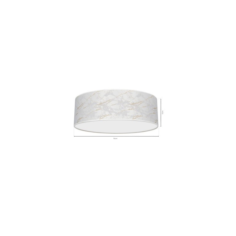 Lampa sufitowa SENSO White/Gold Ø600mm 3xE27