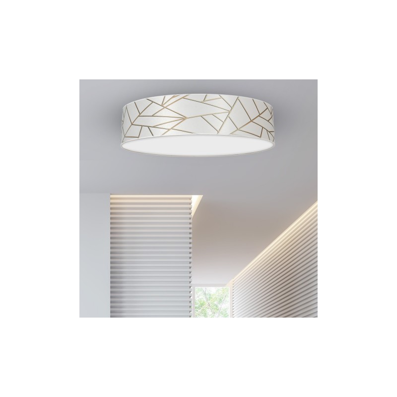 Lampa sufitowa ZIGGY WHITE White/Gold 3xE27