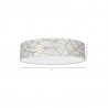 Lampa sufitowa ZIGGY WHITE White/Gold 3xE27