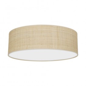 Lampa sufitowa MARSHALL WHITE / RATTAN 3xE27