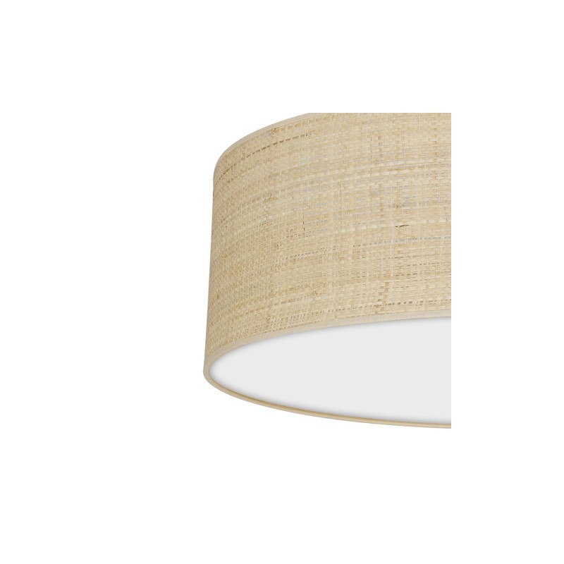 Lampa sufitowa MARSHALL WHITE / RATTAN 3xE27