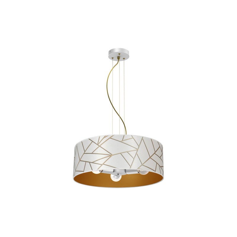Lampa wisząca ZIGGY WHITE White/Gold 3xE27