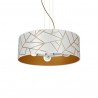 Lampa wisząca ZIGGY WHITE White/Gold 3xE27