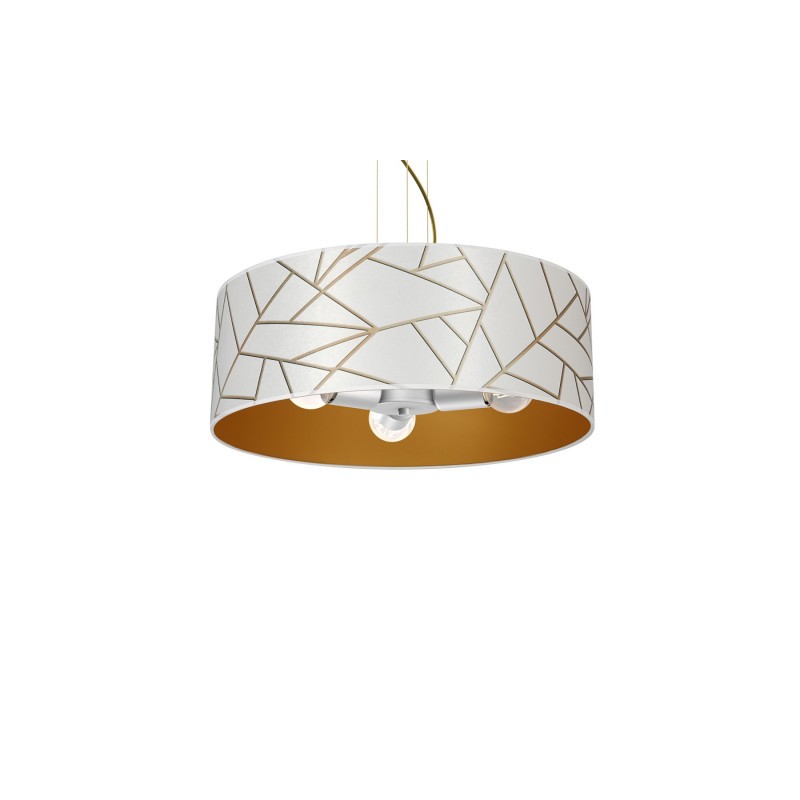 Lampa wisząca ZIGGY WHITE White/Gold 3xE27