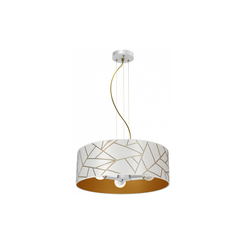 Lampa wisząca ZIGGY WHITE White/Gold 3xE27