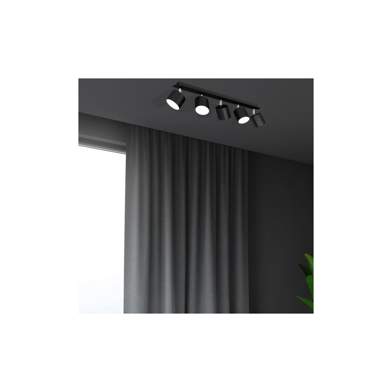 Lampa sufitowa DIXIE BLACK 5xGX53
