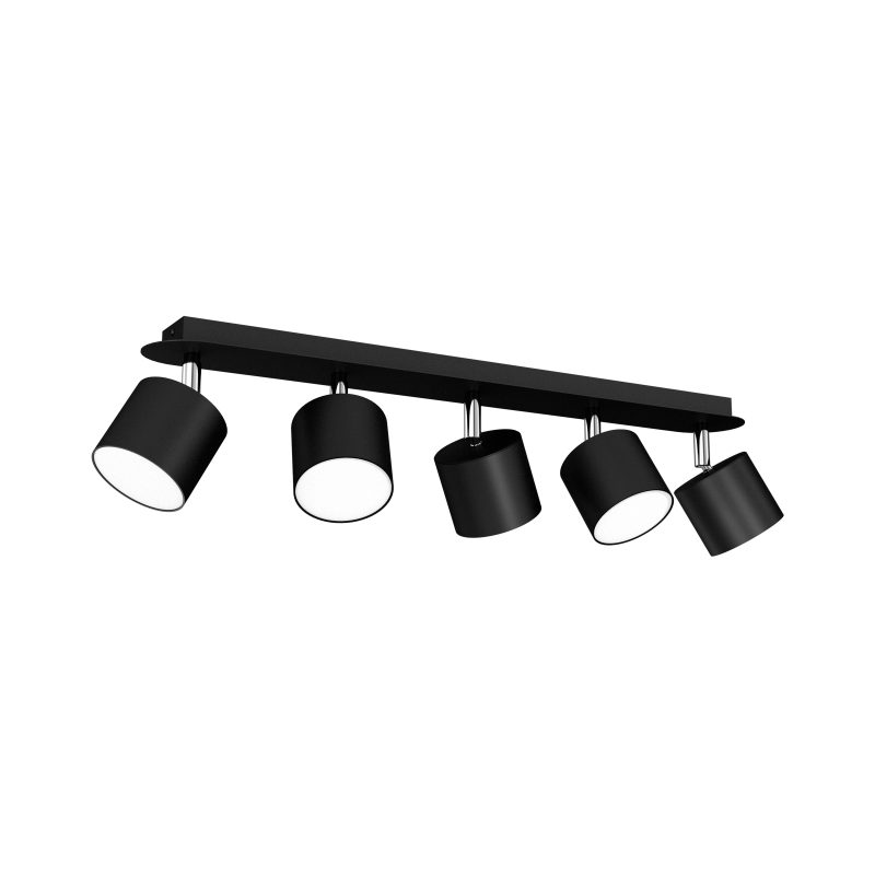 Lampa sufitowa DIXIE BLACK 5xGX53