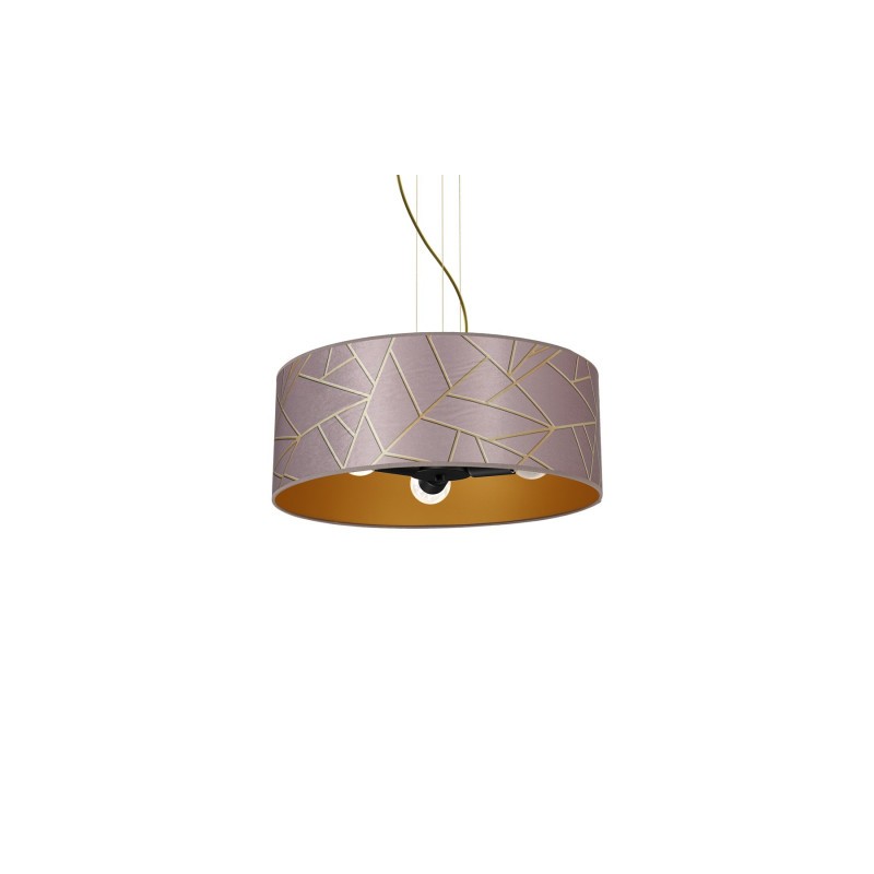 Lampa wisząca ZIGGY PINK Gold/Pink 3xE27