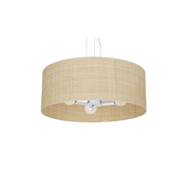 Lampa wisząca MARSHALL WHITE / RATTAN 3xE27