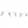 Lampa sufitowa SOLO SAWN WHITE / PATINATED WOOD 5x mini GU10