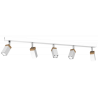 Lampa sufitowa SOLO SAWN WHITE / PATINATED WOOD 5x mini GU10