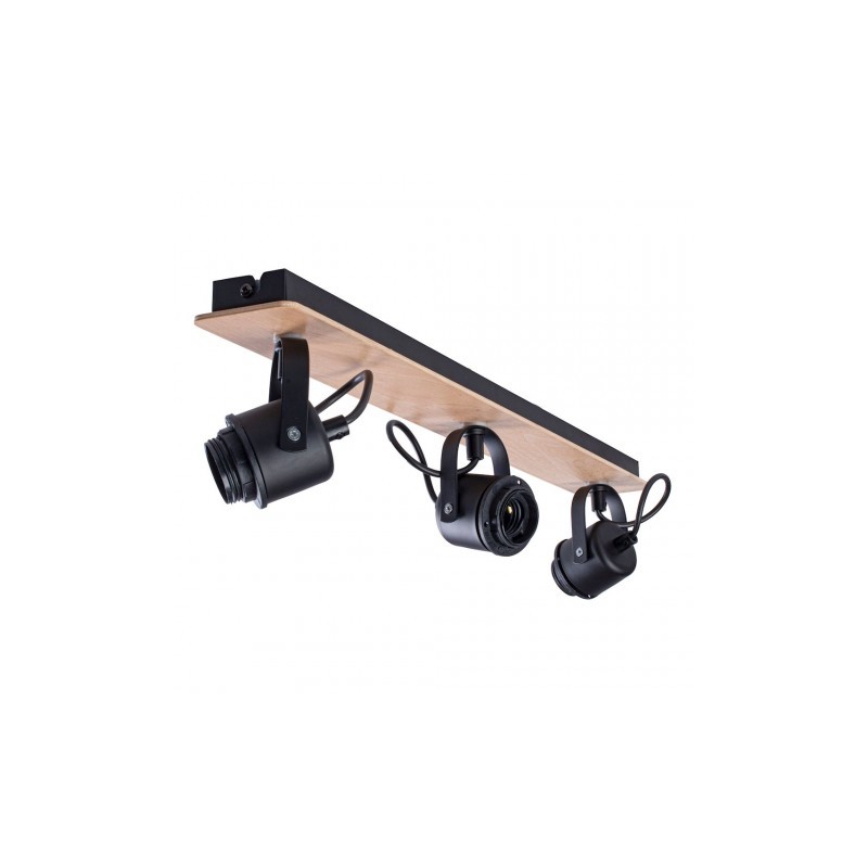 Lampa sufitowa OVAL BLACK 3xE27
