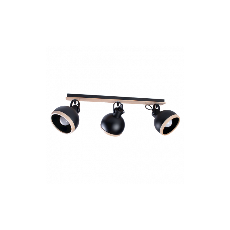 Lampa sufitowa OVAL BLACK 3xE27