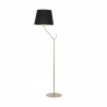 Lampa stojąca do salonu czarna VICTORIA 1xE27