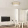 Lampa sufitowa MARSHALL WHITE / RATTAN 3xE27