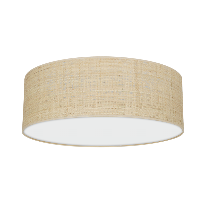 Lampa sufitowa MARSHALL WHITE / RATTAN 3xE27