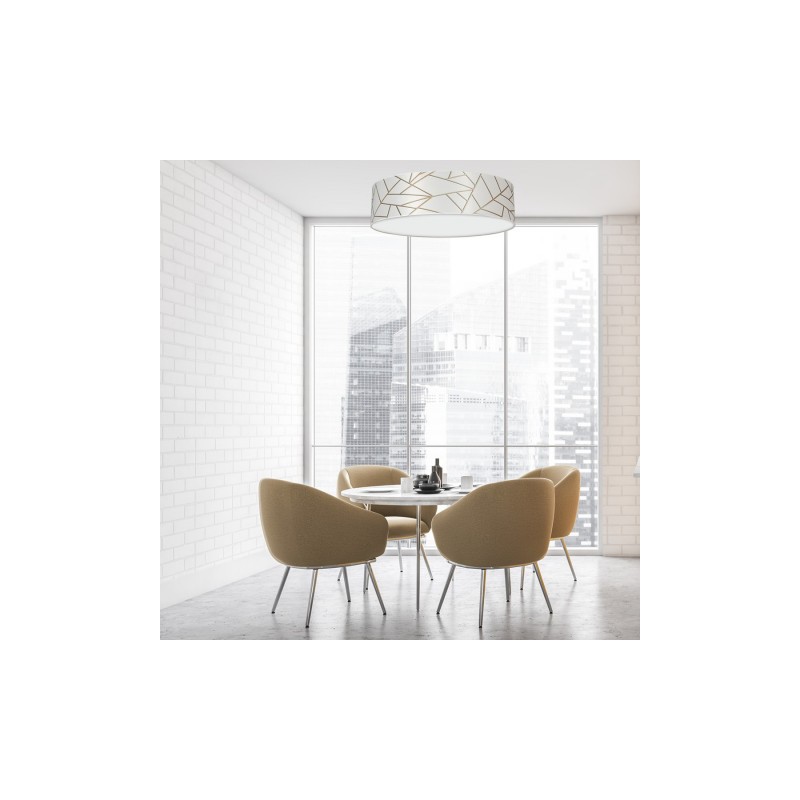 Lampa sufitowa ZIGGY WHITE White/Gold 3xE27