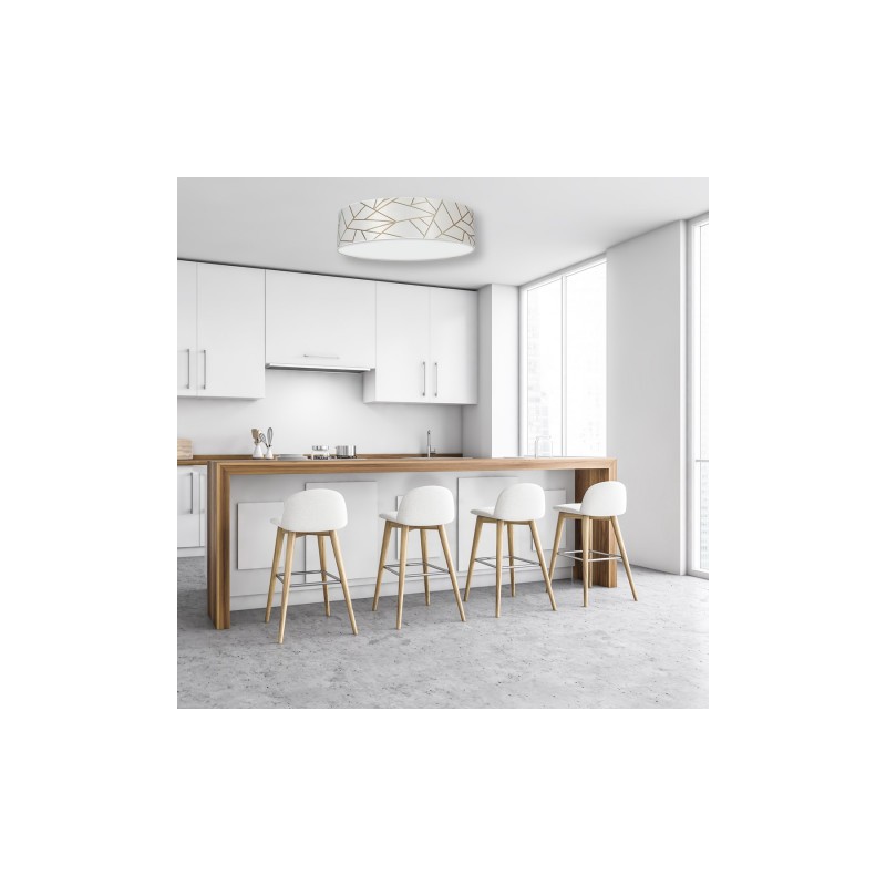 Lampa sufitowa ZIGGY WHITE White/Gold 3xE27