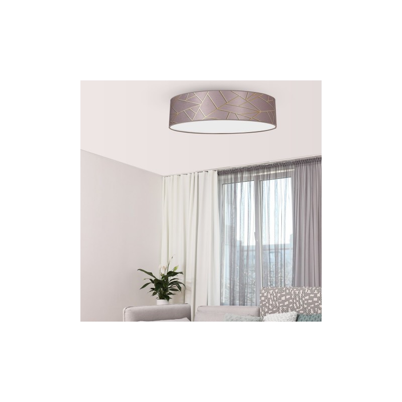 Lampa sufitowa ZIGGY PINK Gold/Pink 3xE27