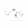 Lampa sufitowa JOY WHITE 3xE14