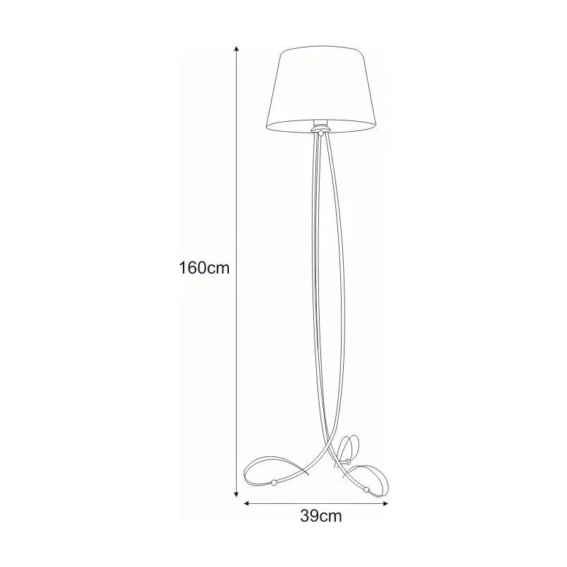 Lampka stojąca do salonu K-4074 z serii IRMA 1xE27