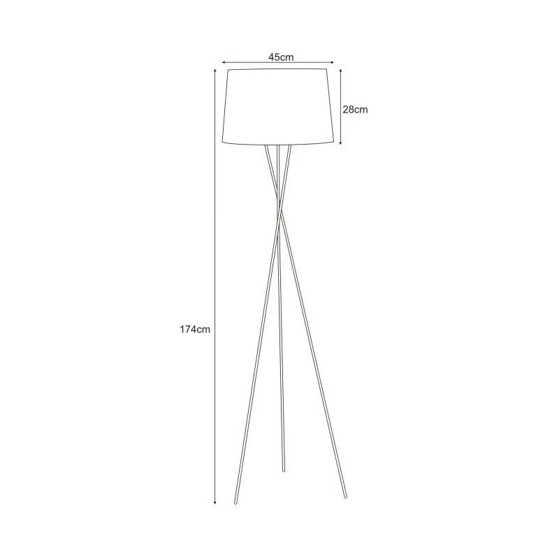 Lampa podłogowa K-4363 z serii REMI WHITE