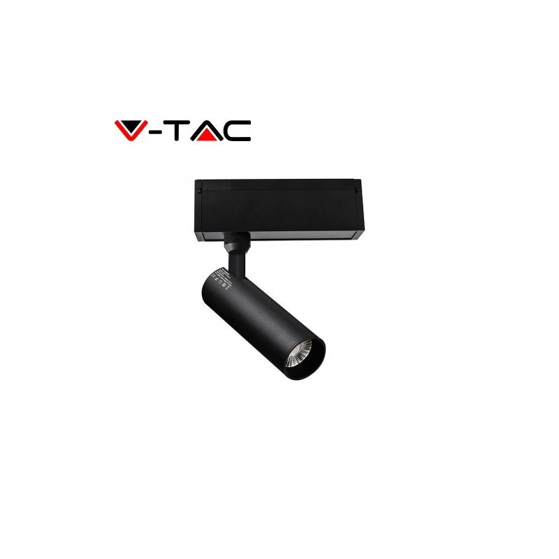Czarny reflektor magnetyczny 15W V-TAC 4000K