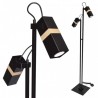 Lampa podłogowa czarna VIDAR 2xGU10
