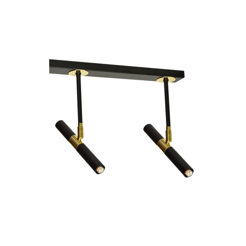 Lampa sufitowa MONZA BLACK / GOLD 3xG9 8W