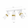 Lampa sufitowa VIDAR WHITE/GOLD 3xGU10
