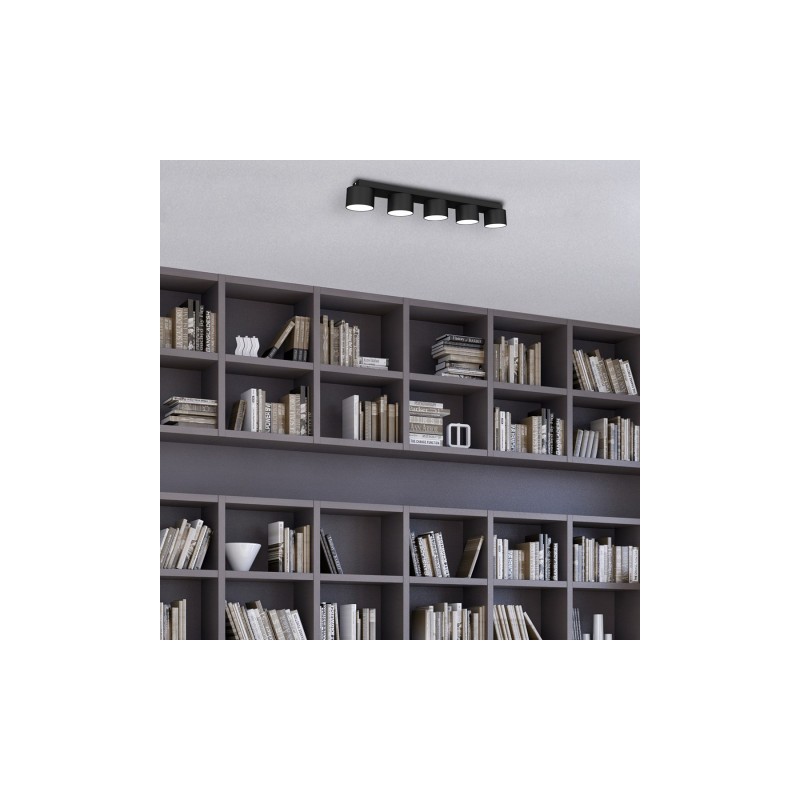 Lampa sufitowa DIXIE Black  5xGX53