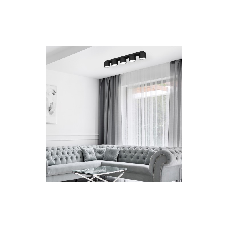 Lampa sufitowa DIXIE Black  5xGX53