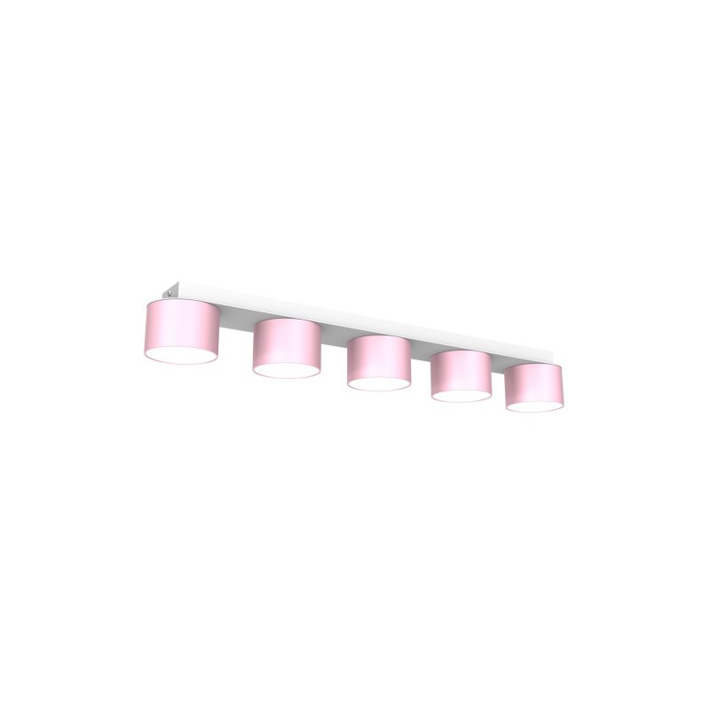 Lampa sufitowa DIXIE Pink/White  5xGX53
