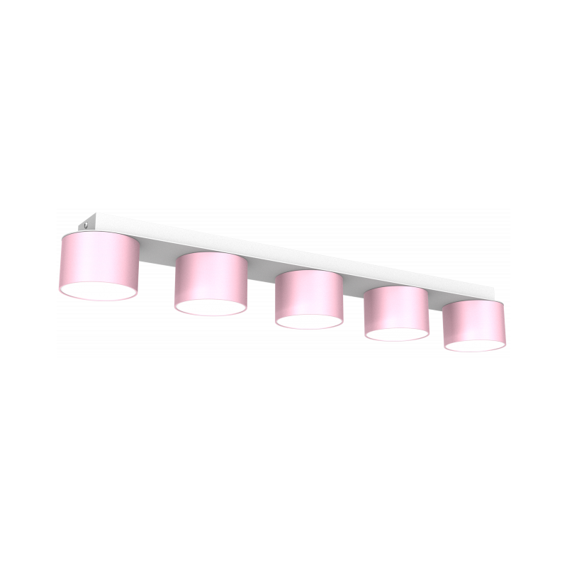 Lampa sufitowa DIXIE Pink/White  5xGX53