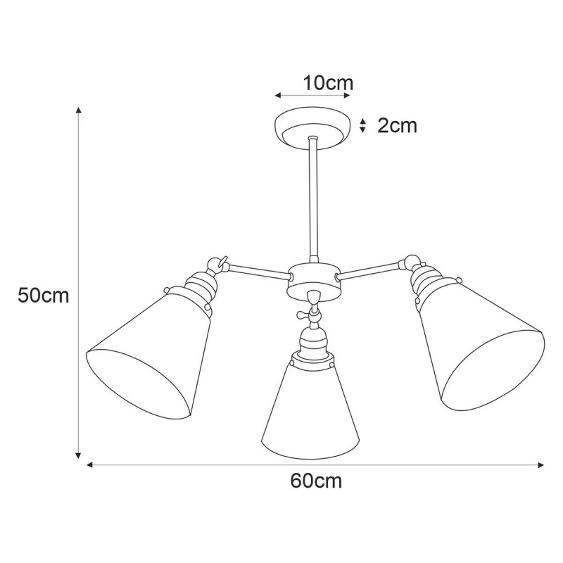 Lampa sufitowa K-8037B-3 z serii SAMANTA