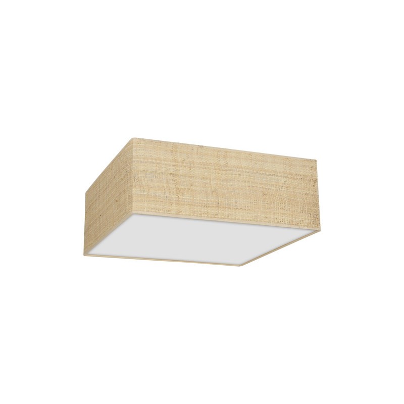 Lampa sufitowa MARSHALL WHITE / RATTAN 2xE27