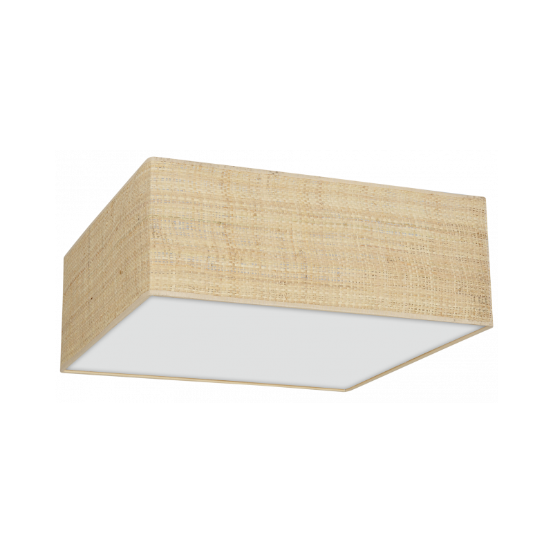 Lampa sufitowa MARSHALL WHITE / RATTAN 2xE27