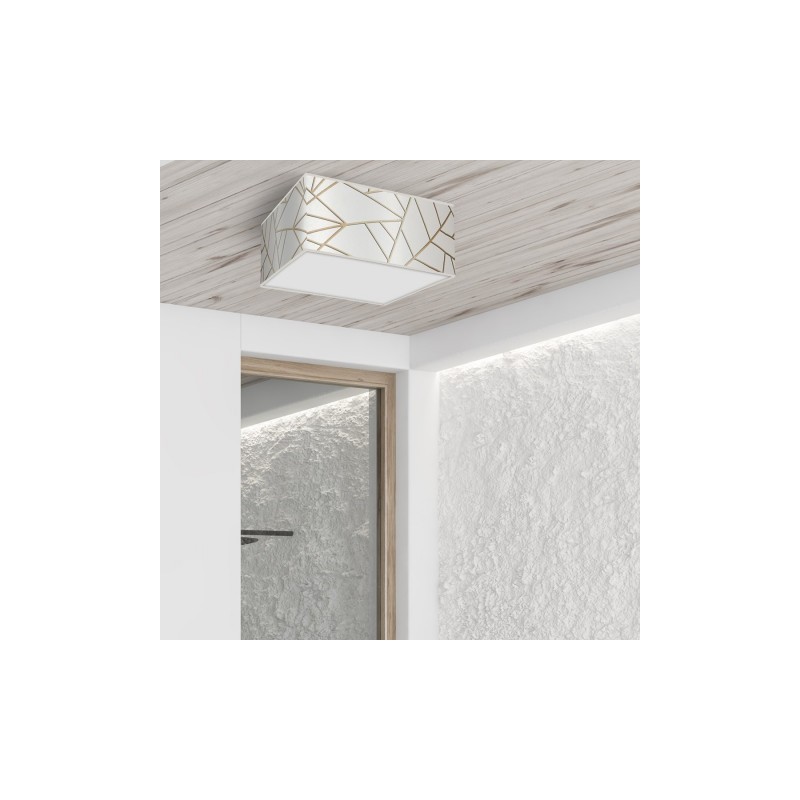Lampa sufitowa ZIGGY WHITE White/Gold 2xE27