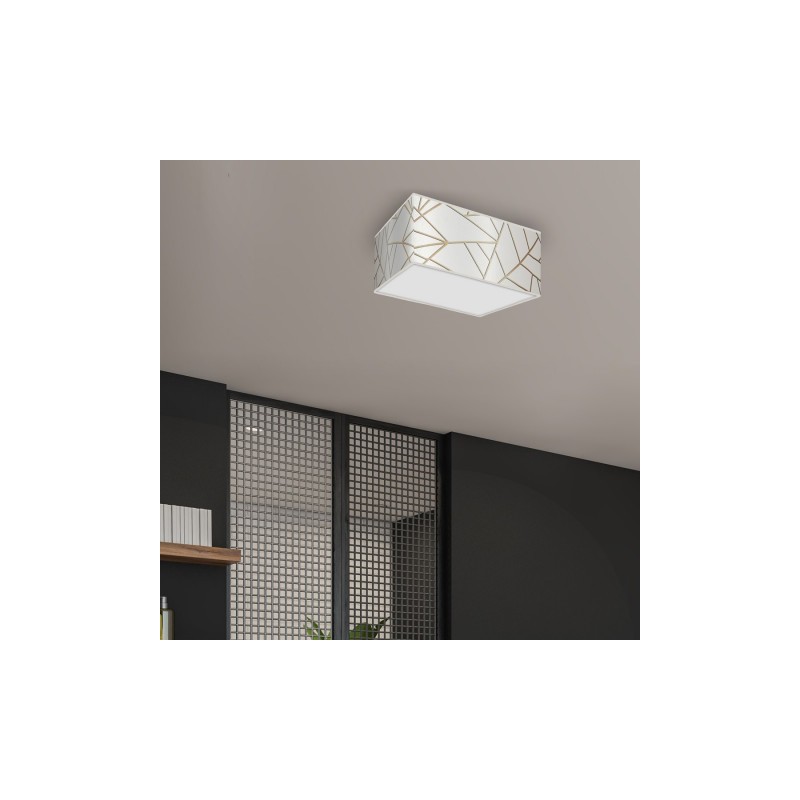 Lampa sufitowa ZIGGY WHITE White/Gold 2xE27