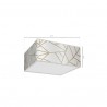 Lampa sufitowa ZIGGY WHITE White/Gold 2xE27