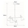 Lampa wisząca K-8107 z serii KANTI