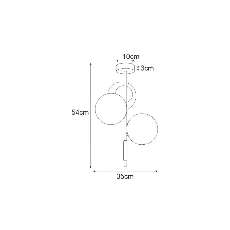Lampa sufitowa K-4952 z serii TAMBO