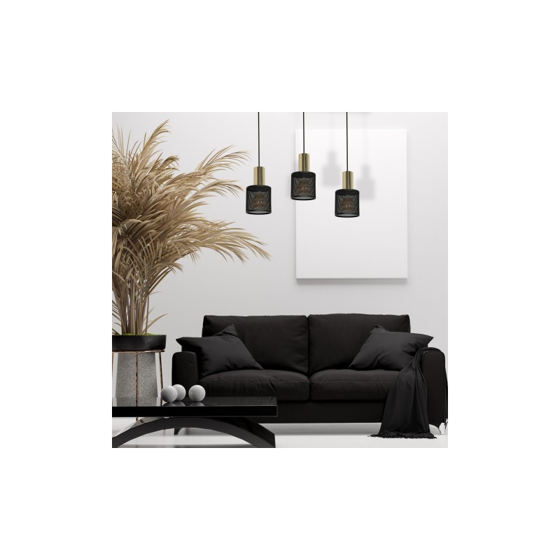 Lampa Wisząca ARES GOLD 3xE27