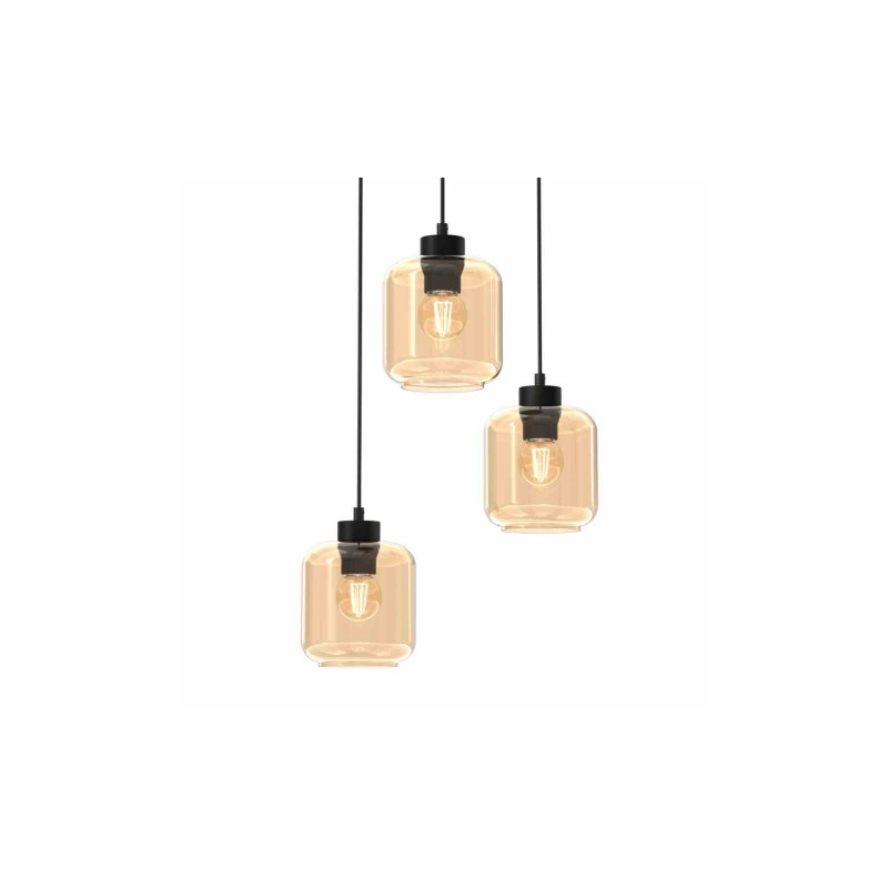 Lampa wisząca SOMBRA AMBER 3xE27