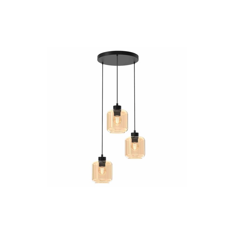 Lampa wisząca SOMBRA AMBER 3xE27